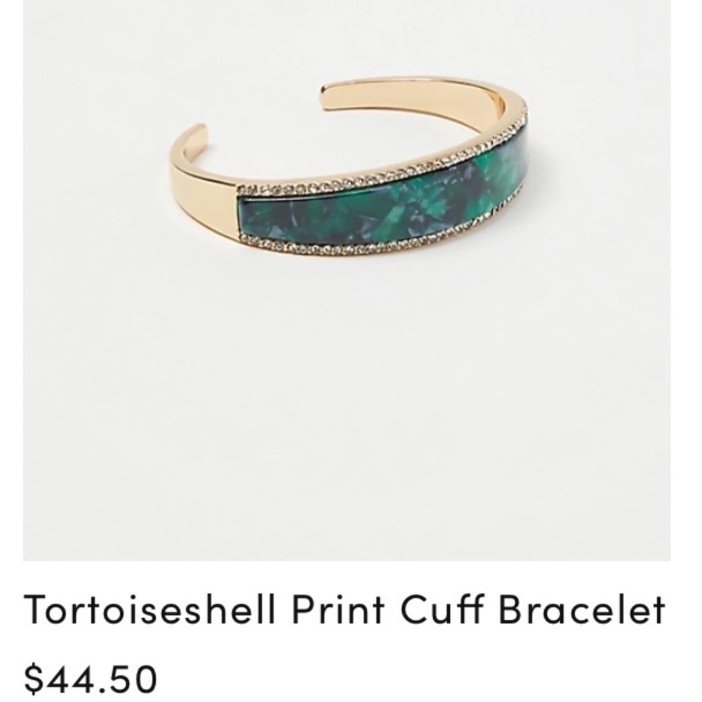 Ann Taylor tortoiseshell print cuff bracelet - Picture 6 of 12